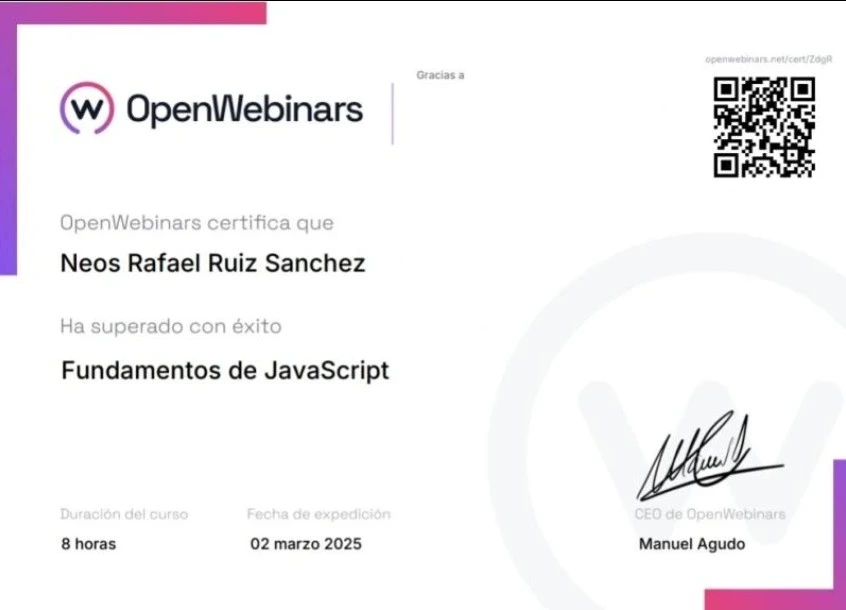 JavaScript Certificate